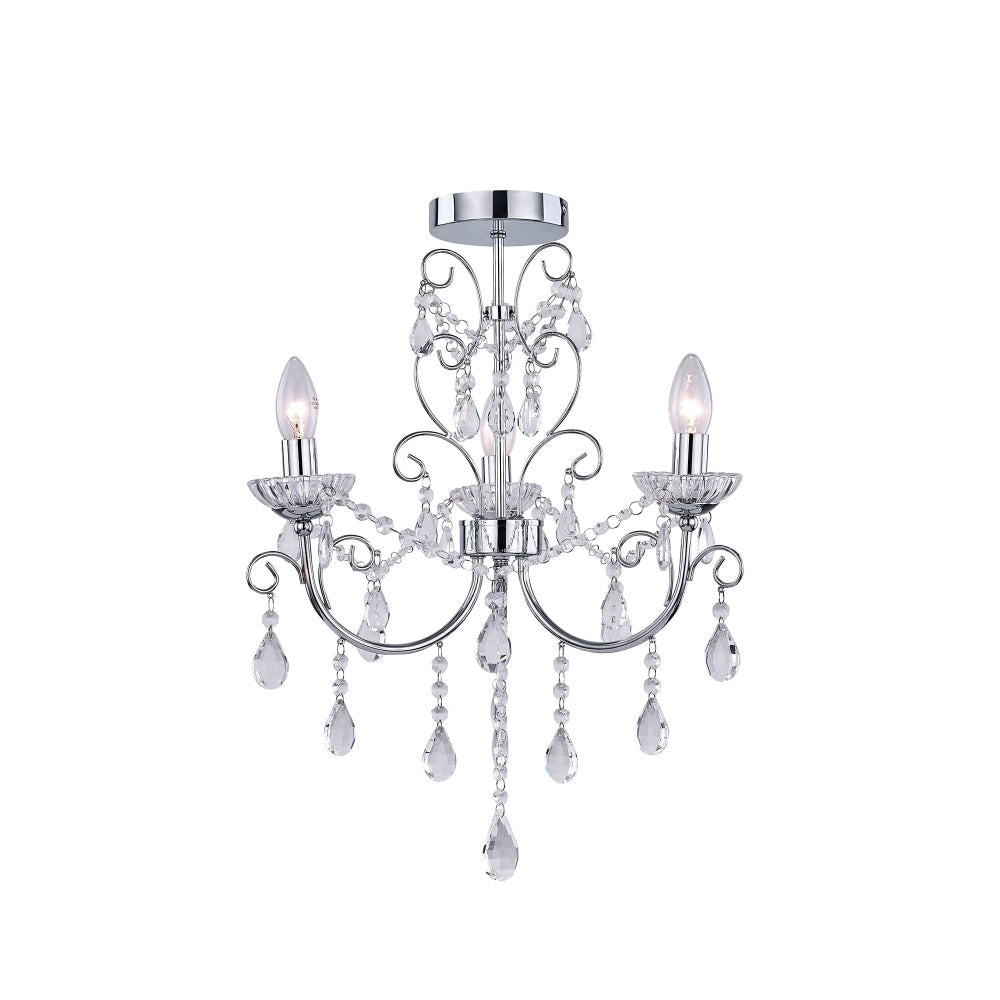 Walker Modern Classic 3 - Light Hanging Chandelier Lamp Light Chrome Small Chandeliers Fast shipping On sale