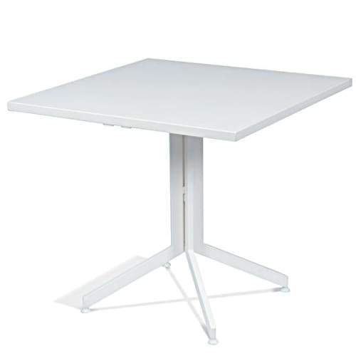 Wanika Outdoor Foldable Square Table 70cm X - White Frame Furniture Fast shipping On sale