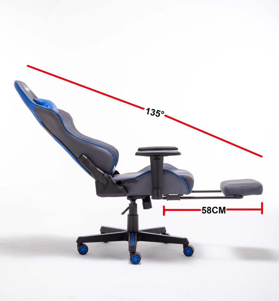 WarFrame The Flash Gaming Computer Office Chair - Blue Fast shipping On sale