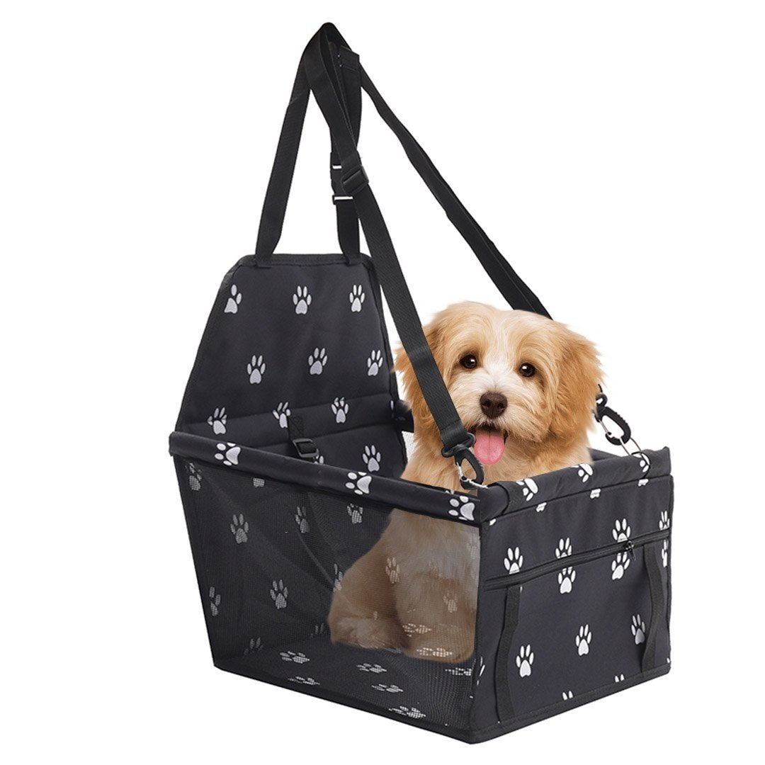 Waterproof Pet Booster Car Seat Breathable Mesh Safety Travel Portable Dog Carrier Bag Black Cares Fast shipping On sale
