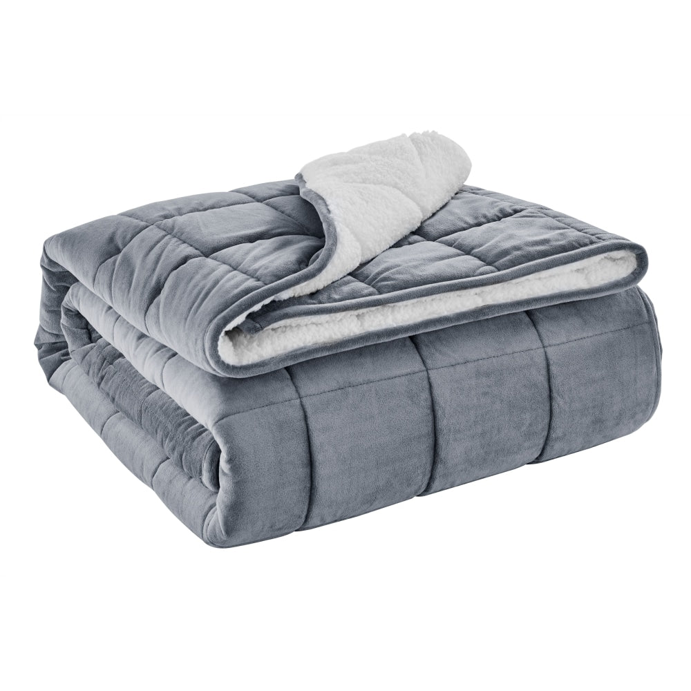 Weighted Sherpa Blanket - Charcoal 11 KG 11kg Fast shipping On sale