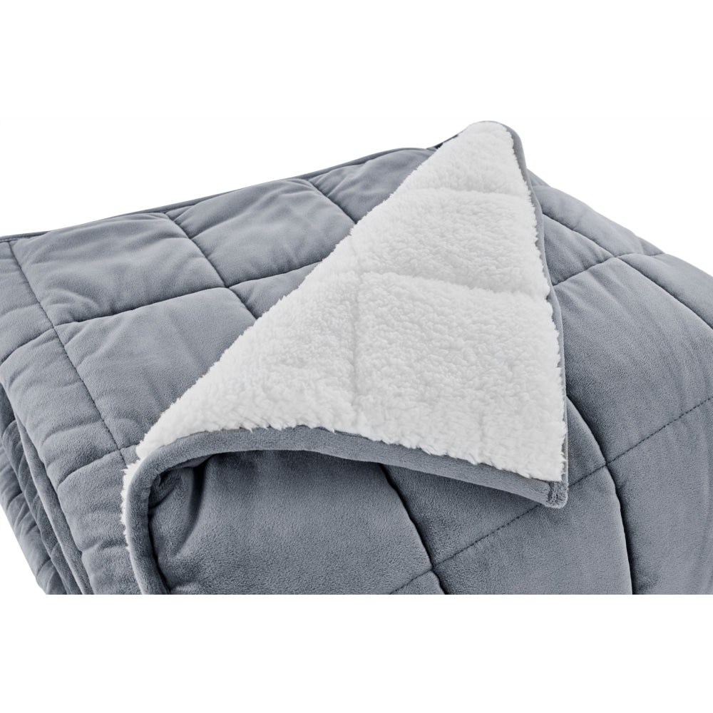 Weighted Sherpa Blanket - Charcoal 11 KG 11kg Fast shipping On sale