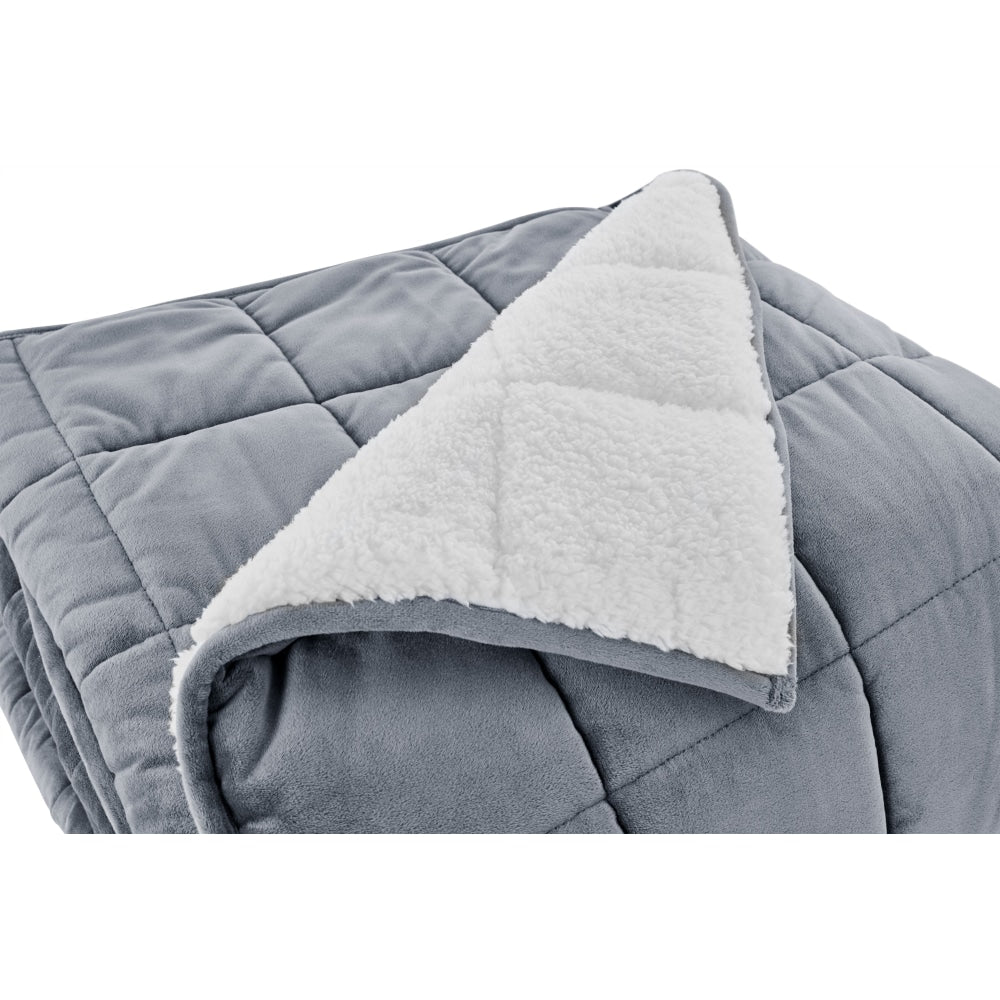 Weighted Sherpa Blanket - Charcoal 9 KG 9kg Fast shipping On sale