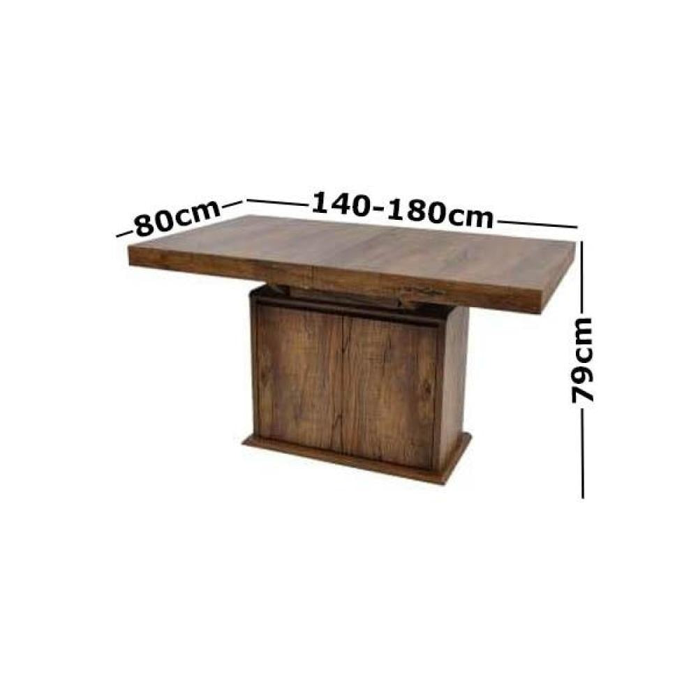 Windsor Extendable Dining Table 1.4 - 1.8m - Antique Oak Fast shipping On sale