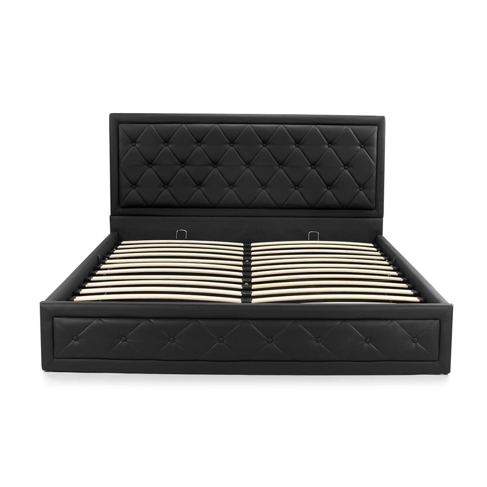 Winslow Gas Lift Bed Frame - Black Double Fast shipping On sale