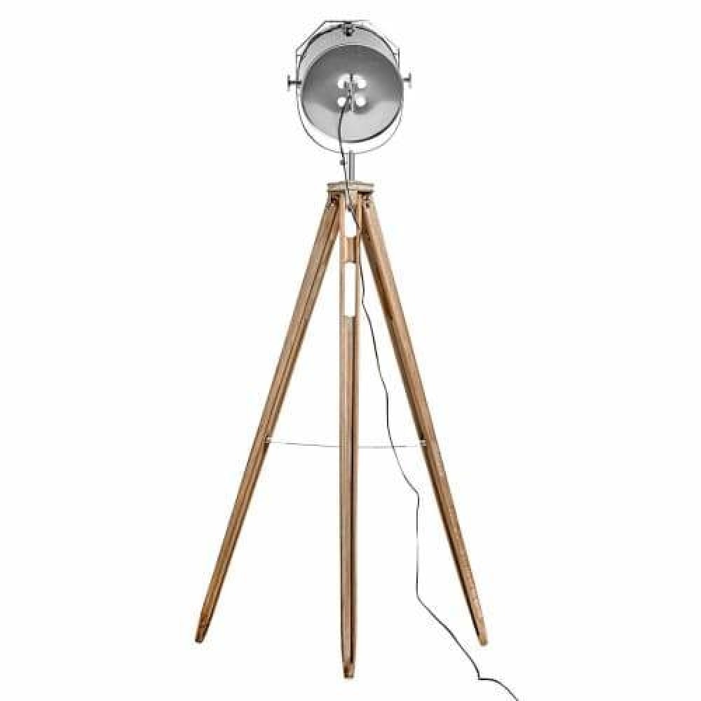 Xavier Classic Tripod Floor Lamp Natural/Chrome Fast shipping On sale