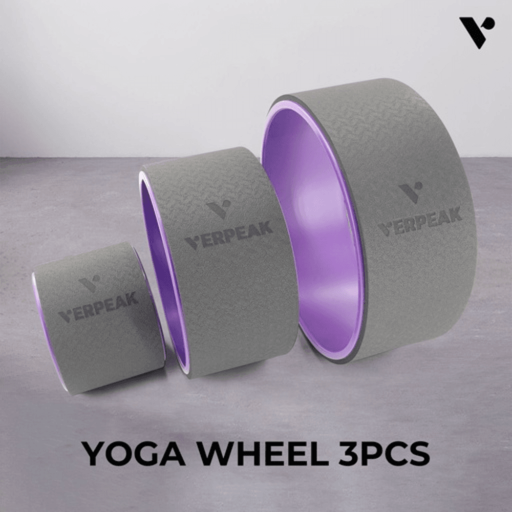 Yoga Wheel 3 Pieces Set Purple and Black Sports & Fitness Fast shipping On sale