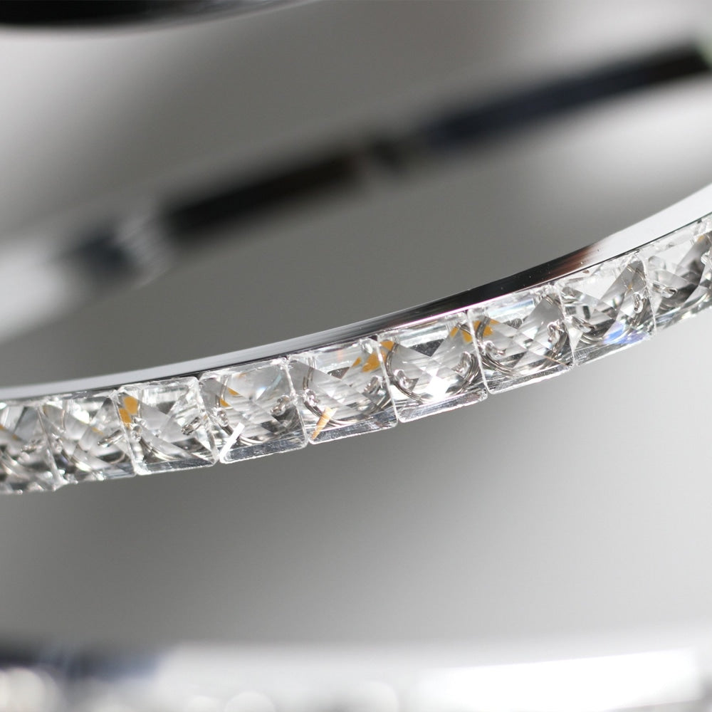 Zanelli Dimmable LED Modern Elegant Pendant Lamp Ceiling Light - Chrome Fast shipping On sale