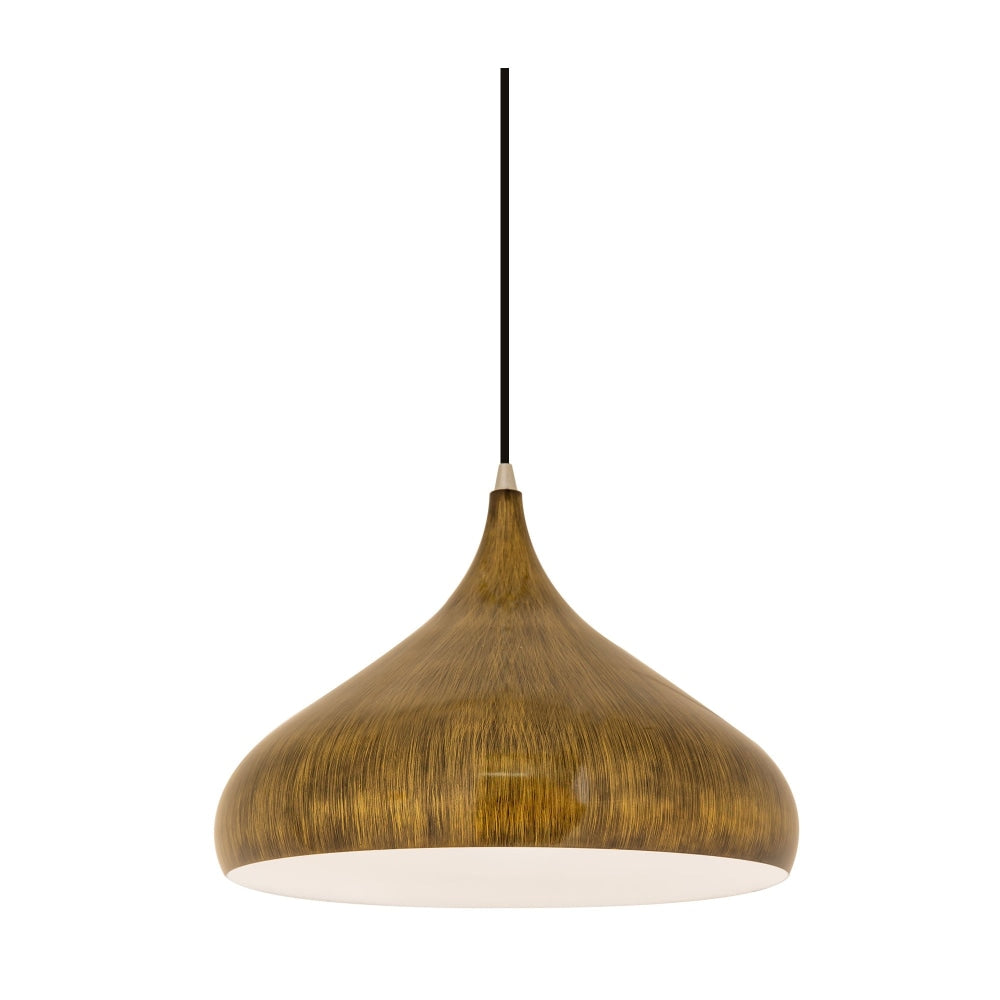 Zion Elegant Metal Dome Pendant Light Lamp - Antique Brass Fast shipping On sale